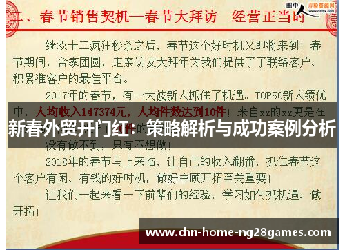 新春外贸开门红：策略解析与成功案例分析