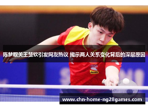 陈梦取关王楚钦引发网友热议 揭示两人关系变化背后的深层原因